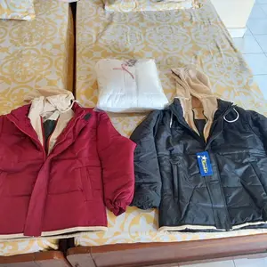 Jaket Wanita Musim Dingin Korean Style Outer Motor  Winter Mantel Atasan Cewek Dewasa Gelembung Parasut Tebal Tahan Angin Putih Pink - Parka, Hitam, Casual, Panjang, Blazer Outdoor Nyaman