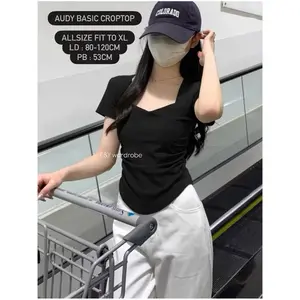 F&Y - Audy Basic Crop Top Korean Style - Baju Wanita Fashion Korea (911)