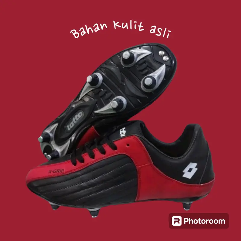 Sepatu Bola Kulit Pull Besi Dewasa (Dijahit dan Dipaku) 2