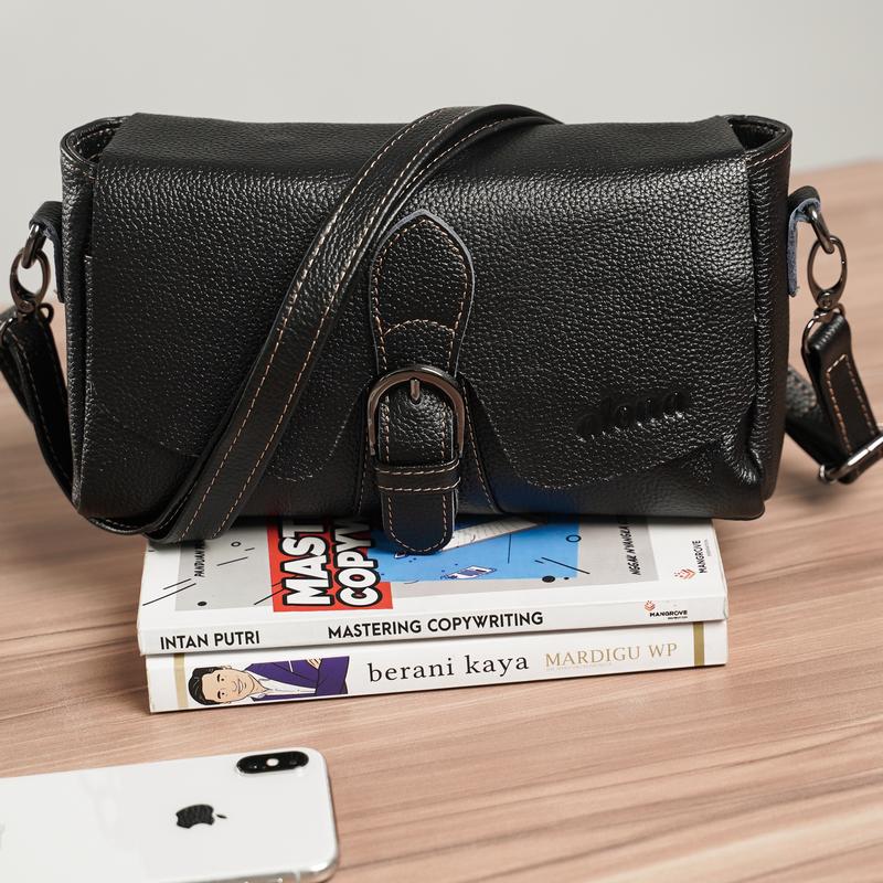 Alona Leather Tas Selempang Bahu Wanita Kulit Sapi asli Charlotte Bag 2