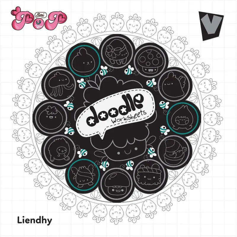 Doodle Worksheets - Buku Menggambar - Tracing Doodle