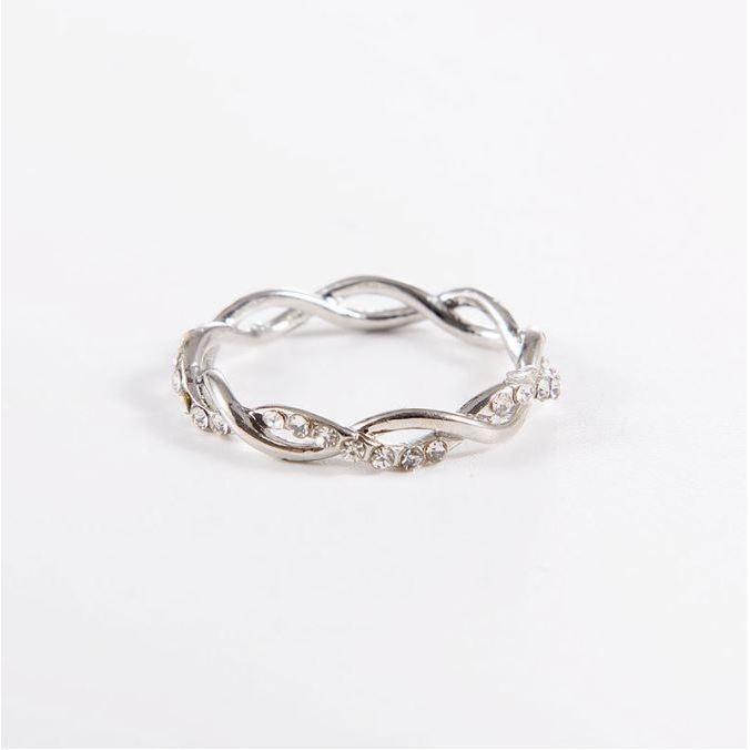 Cincin Fuji Love Ring Desain Korea Bunga Antikarat Wanita Simple Sterling Silver Perhiasan Elegan Alloy Mata Berlian Imitasi Fashion Emas Gold Women. B-06 4