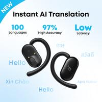 Gambar Soundcore by Anker AeroFit 2 Open Ear Earbuds Hi-Res Wireless Audio LDAC AI Clear Calls IP55 with Wireless Charging And Soundcore AeroFit V20i OWS Open Ear Headphones Clear Sound LED Lights With Adjustable Ear Hook IP55 Bluetooth 5.4 - A3874 / A3876 - AeroFit2 BLK-AI dari Anker Indonesia Kota Administrasi Jakarta Utara 3 Tokopedia