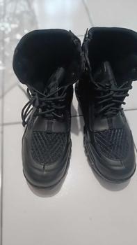 Product Review of SEPATU PDH BLACK'RUN 6 inch TNI POLRI SECURITY LANTAS JARING TAWON KULIT SAPI VMESTE boots karet Shoes sepaturub track ujung besi antimikroba pdl from B**3 S**s ** 0