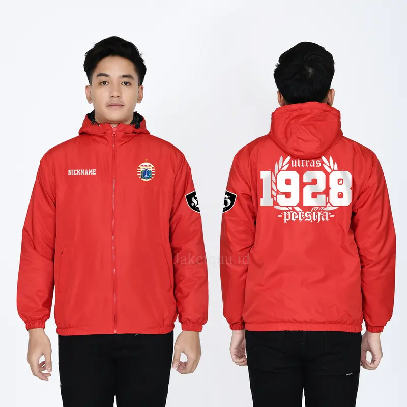 Jaket Parasut Tebal Custom Sablon DTF Bebas Custom Polos Bisa  Unisex Waterproof Logo Simple Keren 2