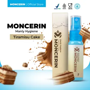 Moncerin Sweet Aromatic Masculine Manly Care Tiramisu Mengandung 7 Bioactive Ingridient Mencerahkan Aman22 ML
