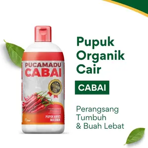 PUCAMADU Pupuk Booster Organik Cabai - Pupuk Hayati Majemuk Cair Berbahan Dasar Organik Meningkatkan Kesuburan Tanah & Kualitas Tanaman