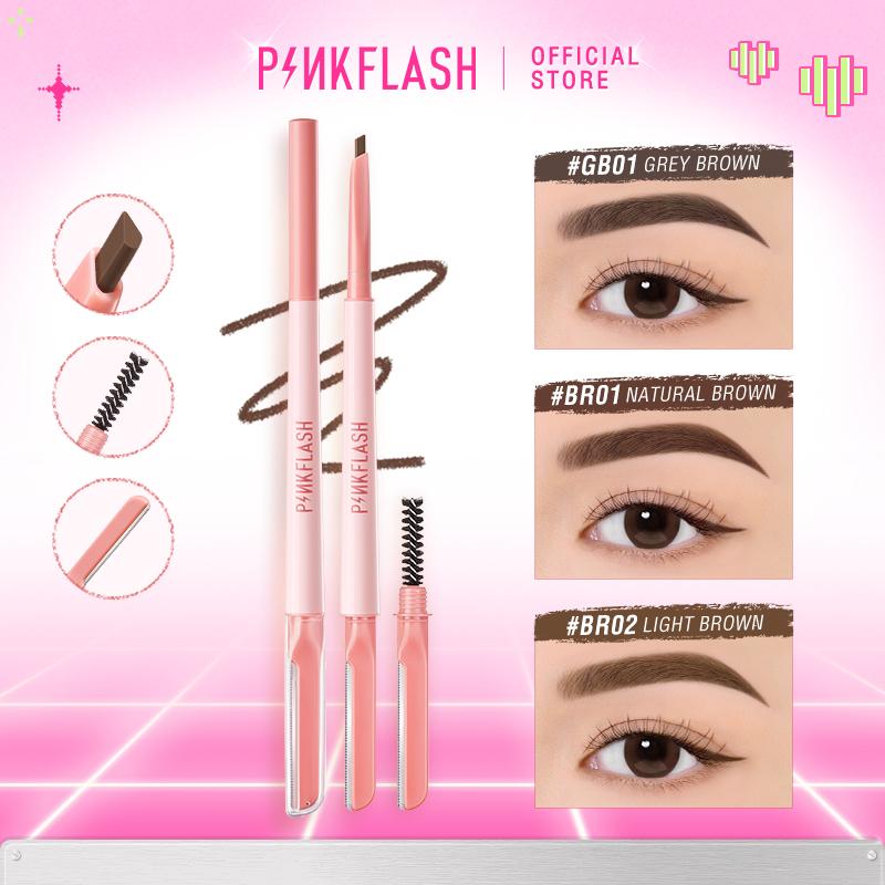 Pinkflash Chì Kẻ Lông Mày 3 Trong 1 Đa Năng 3d Lâu Trôi