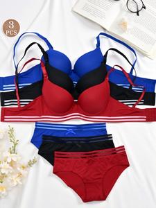 BR6060A,B,C *3 Conjuntos de Ropa Interior: Variedad de Colores y Tallas para Tu Comodidad y Estilo COPA A,B,C   Ideal para hacer un regalo o consentirte a ti misma. BRST6060 A,B,C,