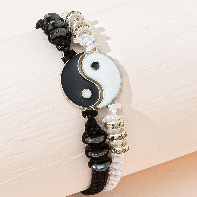 Product Introduction of 【COD】2-Piece Set Taiji Couple Rope Bracelet Valentine's Day Gift for Lover Girlfriend Women Men Birthday Gift 6