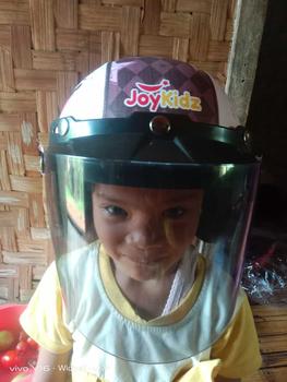 Product Review of Helm Anak Perempuan 2 sampai 7 Tahun Bogo Retro Junior Motif Kuromi Kaca Datar from u**9 0