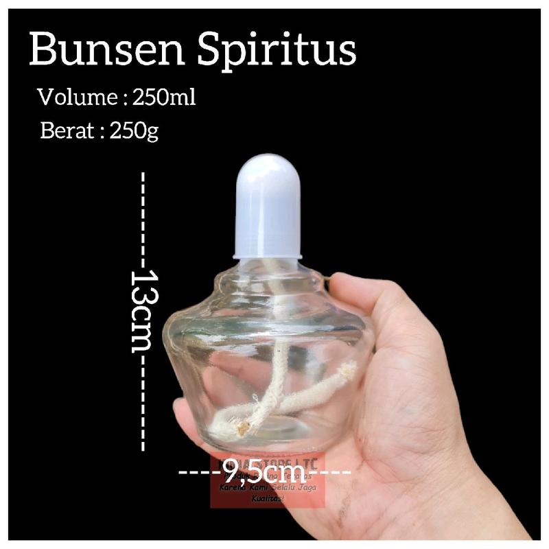 BUNSEN SPIRITUS 150ML / LAMPU SPIRITUS 150ML / KOMPOR SPIRITUS / KOMPOR CAMPING Alat Laboratorium 3