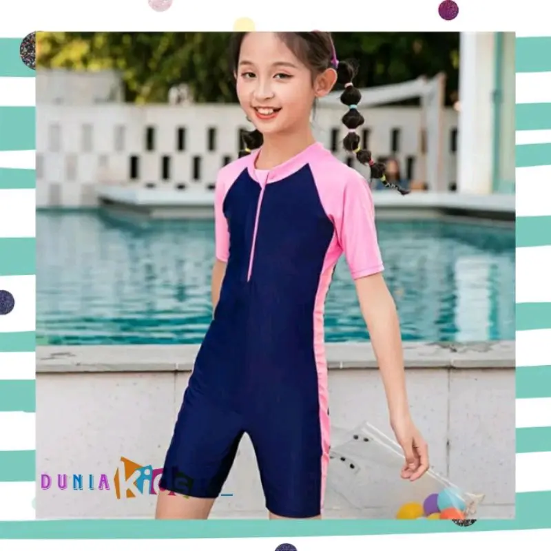 Baju renang anak cewek cowok polos baju renang anak cewek 6–13 lengkap