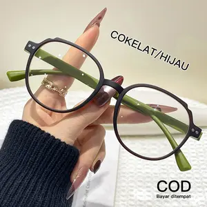 【On Sale】2025 Reading Glasses gaya baru bergaya Kacamata Baca Pria Wanita TR9O Fleksible Lensa Plus Anti Radiasi Bluray Reading Glasses