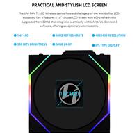 Gambar FAN CASING LIAN LI UNI FAN TL LCD Wireless 140 - 140mm Single Pack ARGB Fan - White dari Techno Computer Bali Kota Denpasar 4 Tokopedia