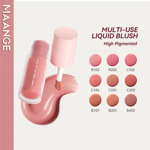 [Limited] MAANGE Liquid Blush Lip & Cheek Tint Blush Cair - Creamy & Pigmented Multifungsi untuk Pipi & Bibir