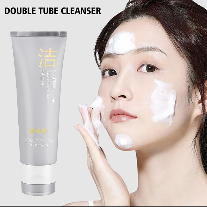 MUA 2 TẶNG 1 SỮA RỬA MẶT DẠNG ỐNG ĐÔI CHỨA SỮA VÀ BÙN KHOÁNG NISHINI Skincare Dưỡng Da