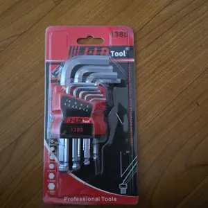 JLD Kunci L Set 9pc Hex Set key  KUNCI L berbentuk bola Set Kunci L Set murah
