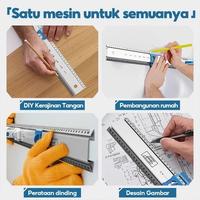 Gambar HYUNDAI Penggaris Spirit Level Waterpass Aluminium Akurat Perkakas 17/21/50/100cm - 50CM/45°+90°+180° dari HYUNDAI Alat Shop Kota Tangerang 5 Tokopedia