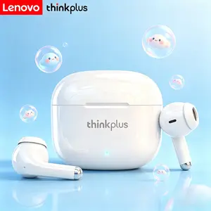 Lenovo LP40Pro Bluetooth Earphone, Headset Olahraga Terbaru dengan Pengurangan Bising, Efek Suara 360 Derajat, Baterai Tahan Lama, Kompatibel dengan Apple dan Android - Wireless