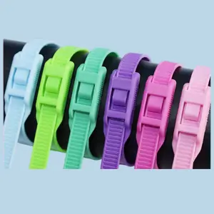 10pcs Kabel Ties Nylon 8mm Bisa di Lepas dan di Gunakan Kembali Warna Warni Ukuran Panjang 150mm 200mm 250mm 300mm 350mm / Pengikat Serbaguna / Tali Pengikat Super Kuat / Produk Import / Promo Murah Best Seller