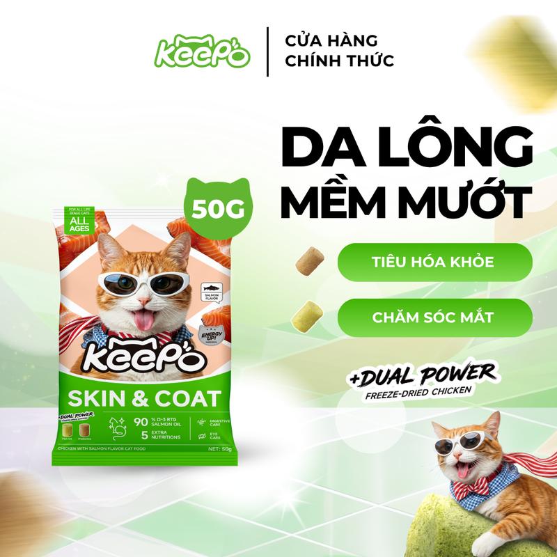 Keepo K1 Gói 50G Omega 3 đẹp da, mượt lông, hỗ trợ tiêu hóa, Taurine duy tr