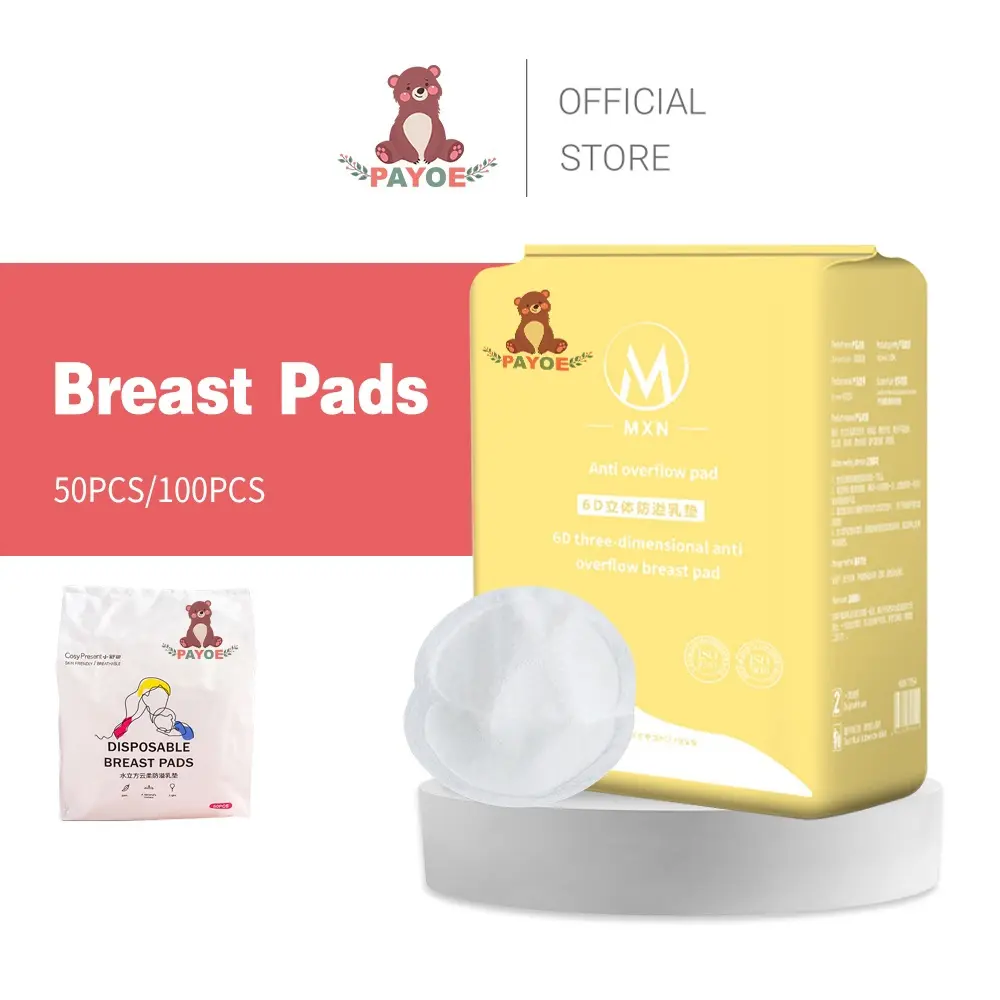 PAYOE Sekali Pakai 50Pcs100Pcs Breast Pad Mamapad Breastpad Menyusui