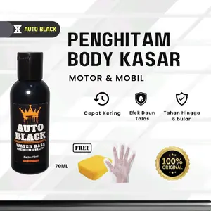 Auto Black Penghitam Body Motor Mobil Permanen 70ml