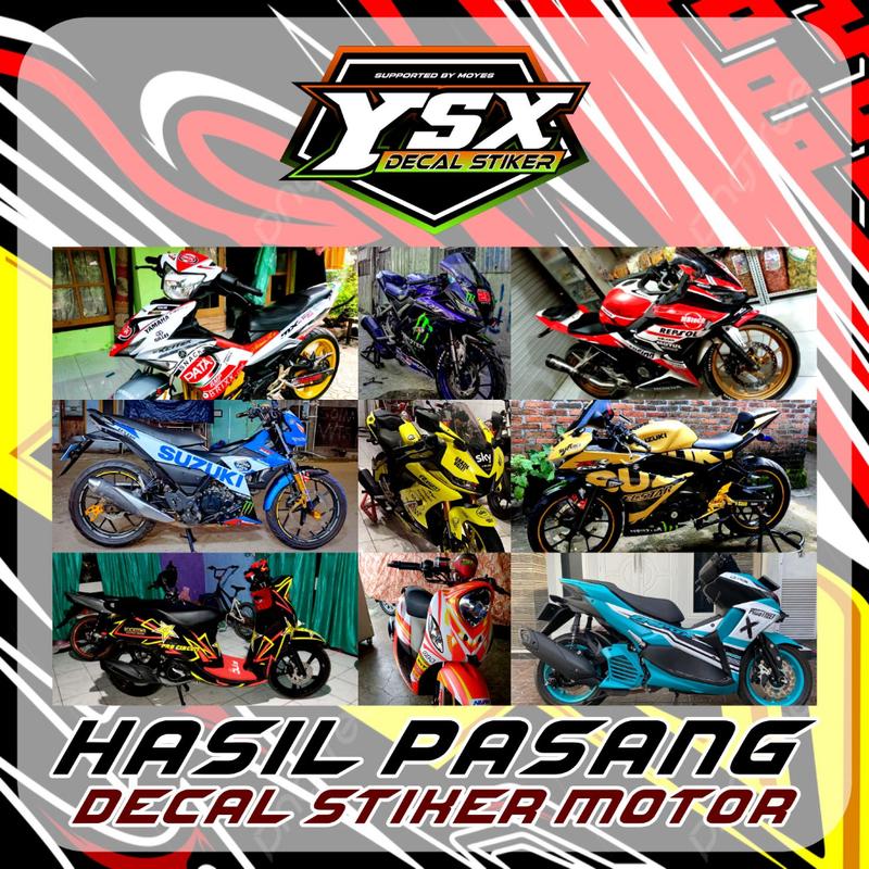 Decal Sonic 150R Full Body model polos 2 Motor Motorcycle Racing 7