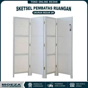 [ 2 METER ] Sketsel Ruangan Rotan Sintetis Partisi Sekat Ruangan Minimalis Murah BANYAK MOTIF CANTIK