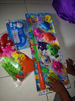 Product Review of Mainan Anak Pancingan Ikan Magnet 8Pcs B1151 /Mainan Edukasi Anak Pancing Ikan Set/Mainan Anak Fishing Game Pancing Ikan Plastik from M**h 0