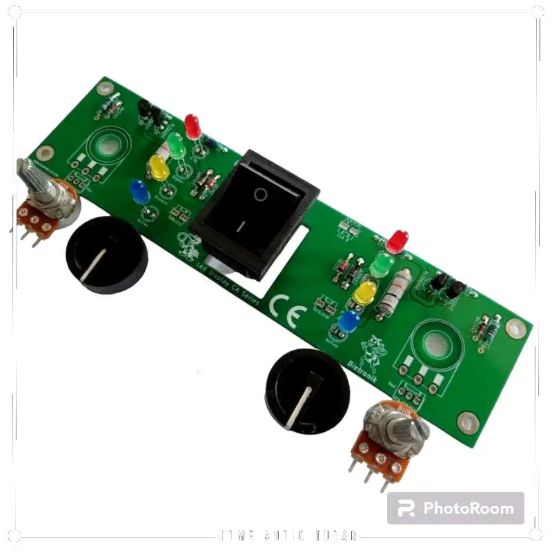 Kit panel depan box power Ca10 Ca20 Ca30 jarak as potensio 13cm double layer kit panel led indikator signal clip Ca10/ca20/ca30