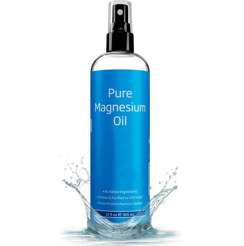 Pure Magnesium Oil Spray (300ml) USP Grade | Sourced from the Underground Permian Seabed Fast Absorption | Muscle Relaxation | Skin & Body Care Includes eBook for Wellness & Comfort