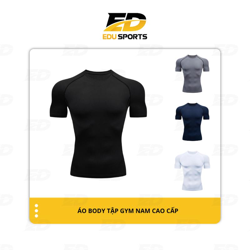 Áo Giữ Nhiệt Tay Ngắn Thể Thao Nam Áo Body Tập Gym Cao Cấp PRO COMBAT Bóng Đá Bóng Rổ Chơi Thể Thao