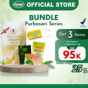 PAKET BUNDLING Sabun Pyary dan Purbasari Lulur Mandi Pengantin 1000 gr ( 1 Kg )