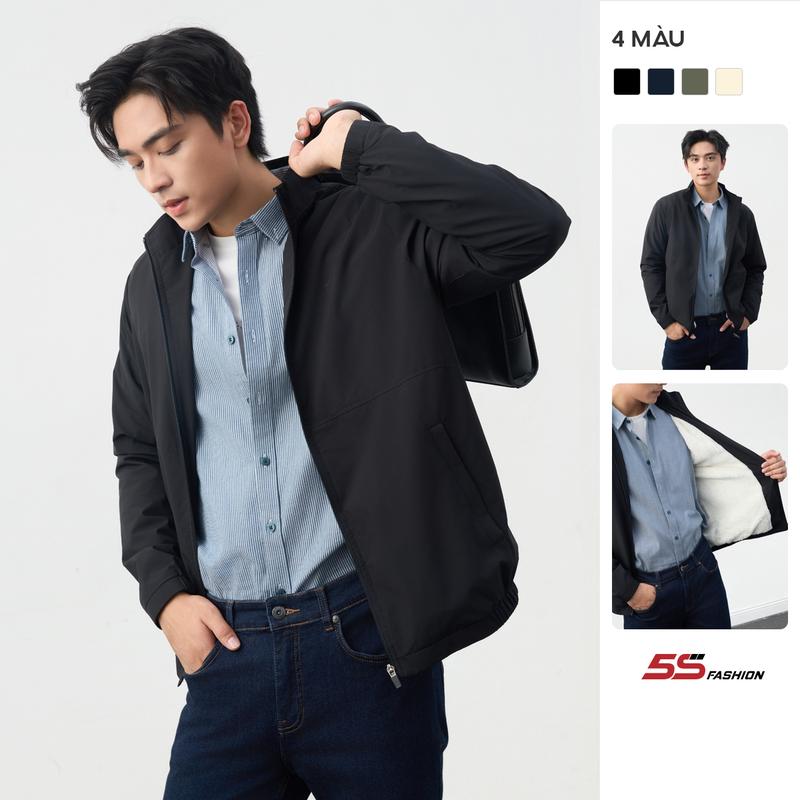 Áo Khoác Nam Thời Trang Lót Lông Cổ Trụ J-FURTECH 5S FASHION Giữ Nhiệt Giữ Ấm Lịch Lãm AKH25005