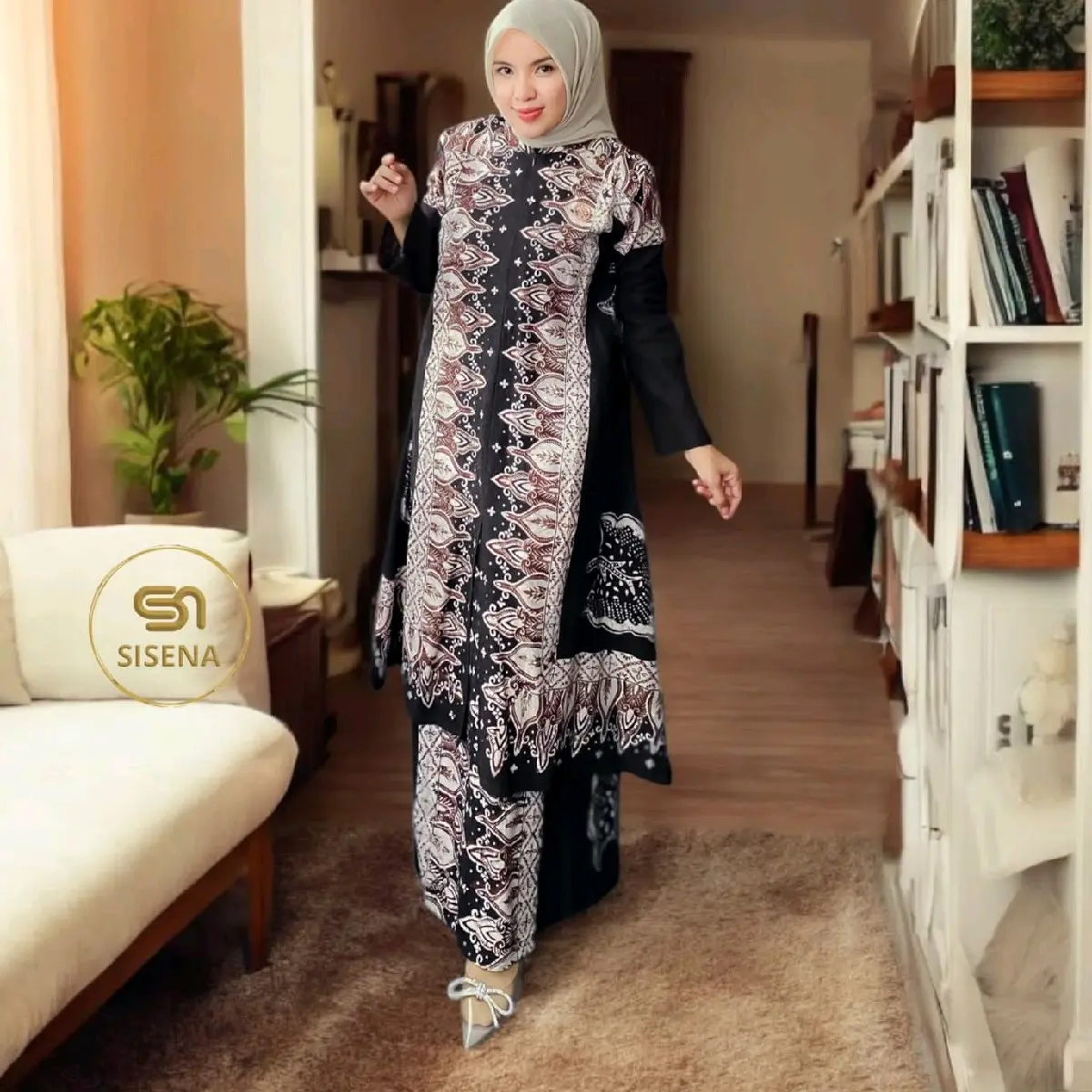 One Set Batik Songket Tenun Sutra