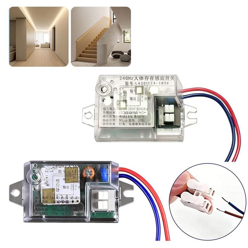 Mới Nhạy cảm với ánh sáng Công tắc cảm biến sự hiện diện bằng radar Tự động bật…