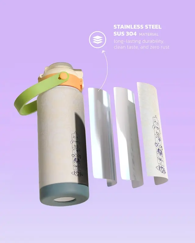 CRSL Siply Tumbler I Botol Tempat minum I 2in1 Tumbler I Tumblr Travel Bottle Stainless 750ml 24oz | Water Bottle 3