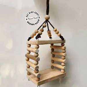 Mainan kotak ayunan burung natural AST 057