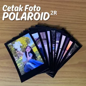 [PAKET 50 FOTO] Cetak Polaroid 2R FRAME HITAM PHOTO PAPER GLOSSY