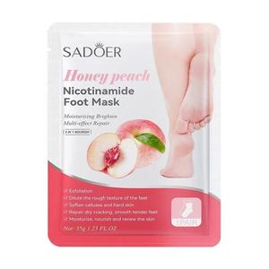 SADOER Lavender Foot Mask Exfoliating Moisturizing Anti Crack Whitening Revitalizing Treatment For Soft Smooth Feet