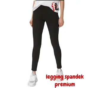 Legging Spandex Premium - Celana Olahraga & Gym, Celana Harian & Santai, Dalam Gamis, Bahan Fleksibel & Nyaman, Size Standar/L-XL & Jumbo/XL-XXL
