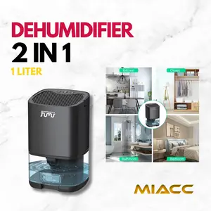 HUMI Dehumidifier 2in1 Moisture Absorber Anion 1L - H2102 - Black