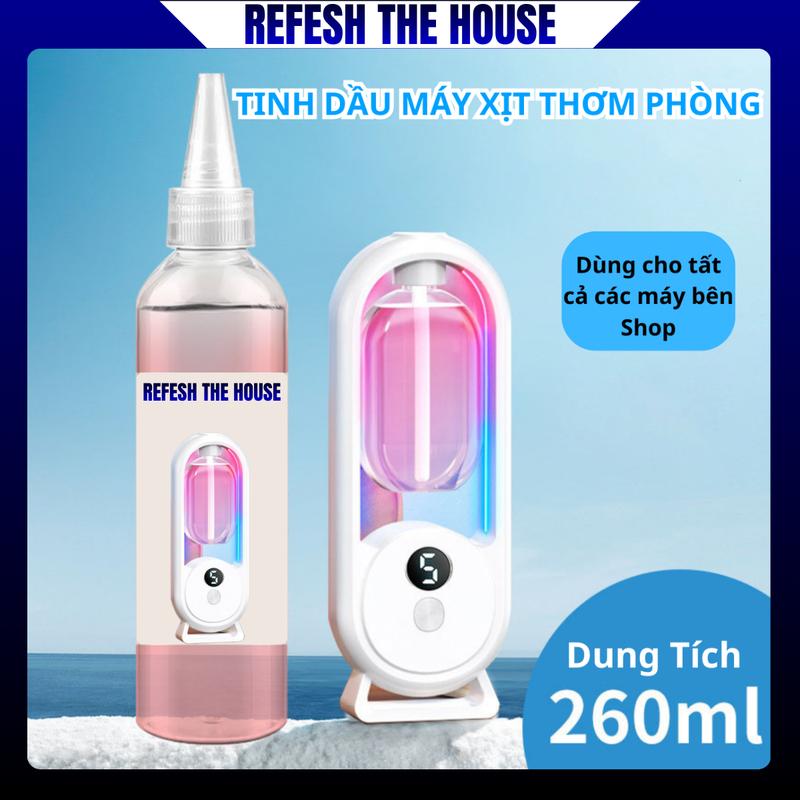  Chai tinh dầu máy xịt thơm phòng máy xông tinh dầu chai 260ml - dành cho các máy xông tinh dầu tinh dầu thơm phòng. 