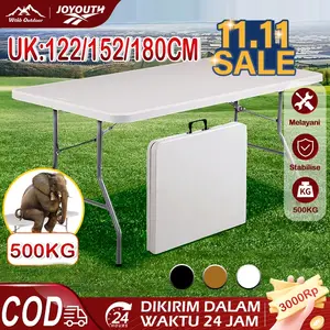 Ready Stok JOY Meja Lipat/Meja Lipat plastik/Meja Lipat Outdoor/Meja Serbaguna/besar Makan Meja