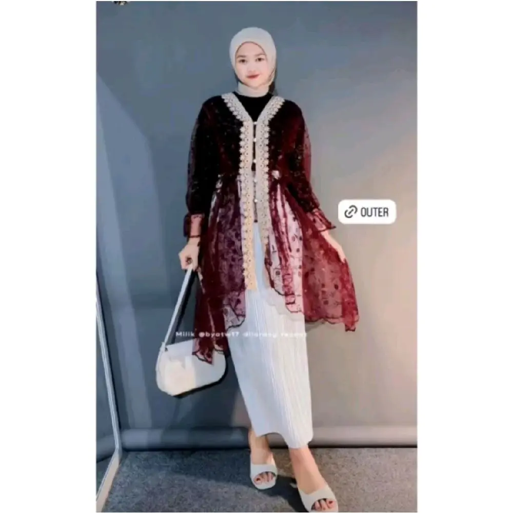Lexia Outer Tunik Terbaru 2025 | Outer Tunik Tile Lebaran 2025 Premium Ld110 - 140cm SERBA WEAR