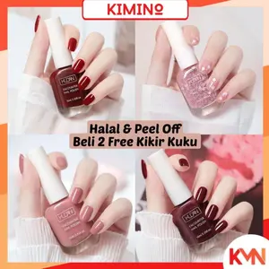 KMN Kutek Peel Off Halal Muslimah 10ml Tahan Lama Wangi Cat Kuku Halal Bisa di Kupas Nail Polish Art