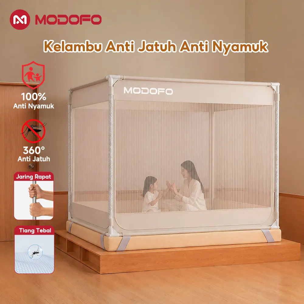【NEW】MODOFO Kelambu Tidur Anti Nyamuk Kelambu Bayi Lipat Anti Nyamuk Kelambu Bayi Baru Lahir Kelambu Tidur Anti Nyamuk 180x200 200x200 160x200