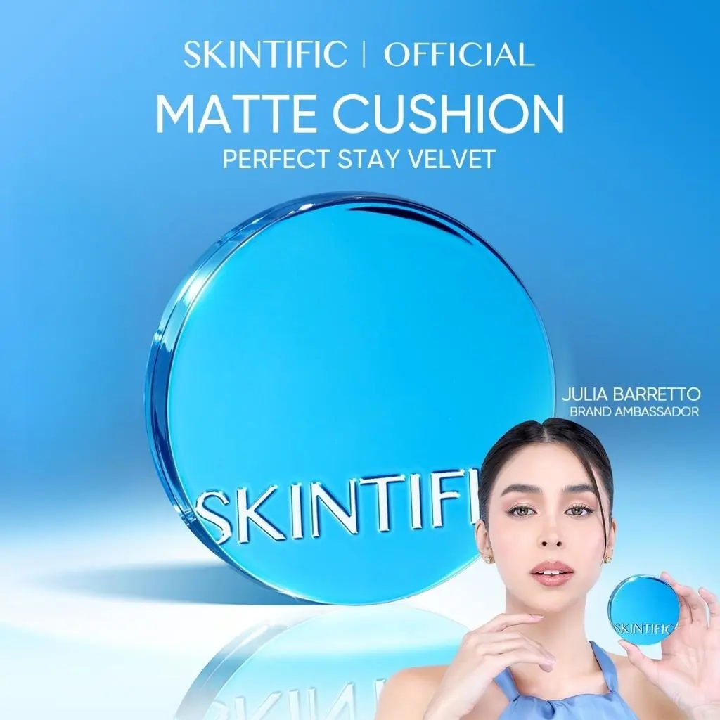 [Full Size]Julia Barretto SKINTIFIC Cover All Perfect Stay Velvet Matte Cushion High Coverage Powder